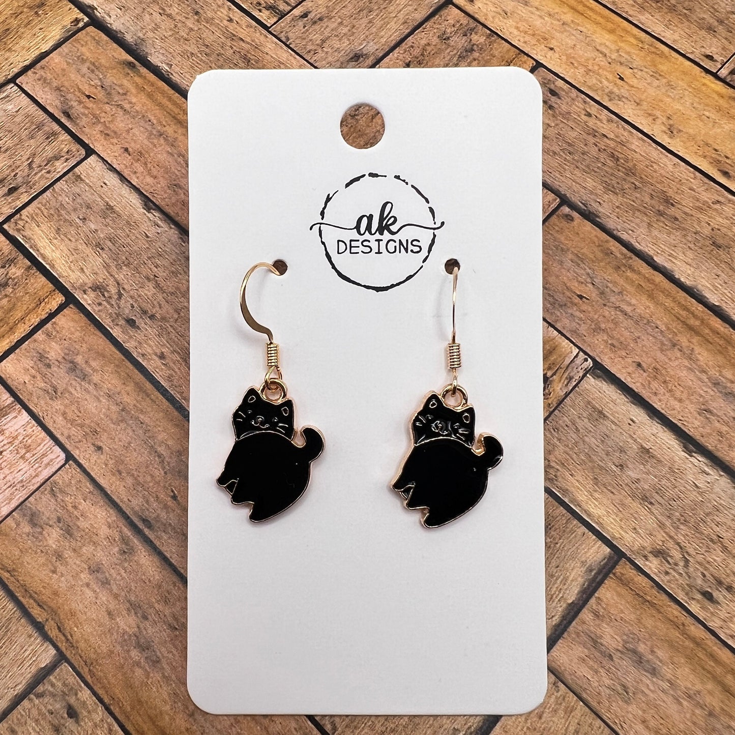 Black or White Kitty Cat Butts  Earrings - Clearance