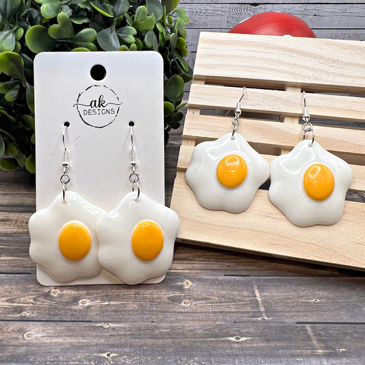Bold Fried Egg Earrings