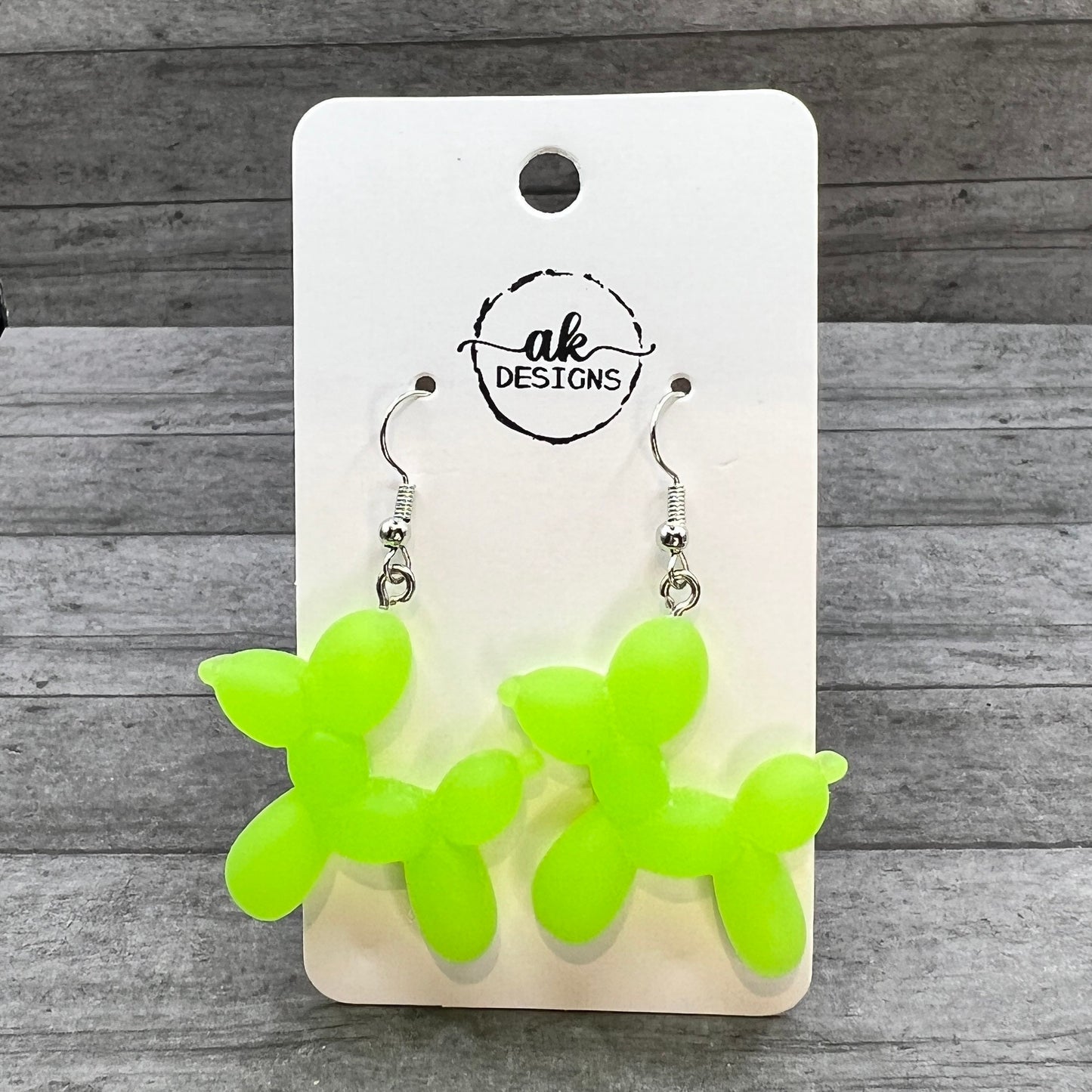 Fun and Whimsical Balloon Dog Earrings, Add Color to Your Style with These Resin Earrings, Perfect Gift for Her
