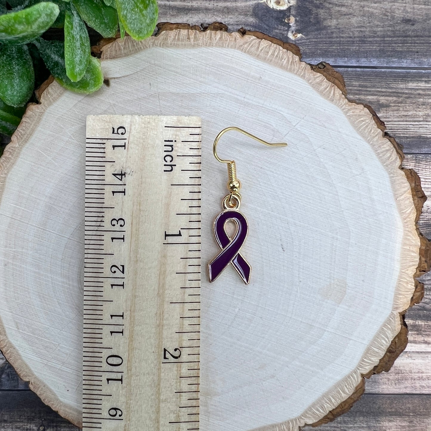 Cancer Awareness Month Ribbon Earrings - Clearance