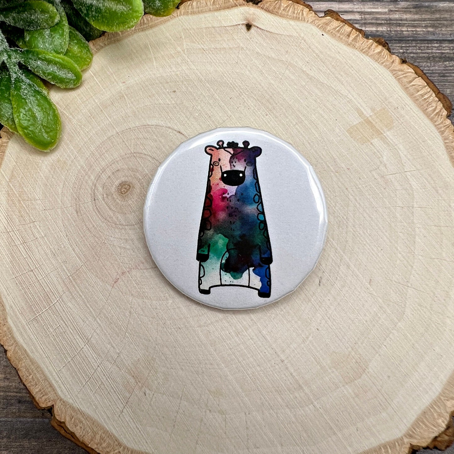 Watercolor Woodland Creatures 1.25" Button Pins