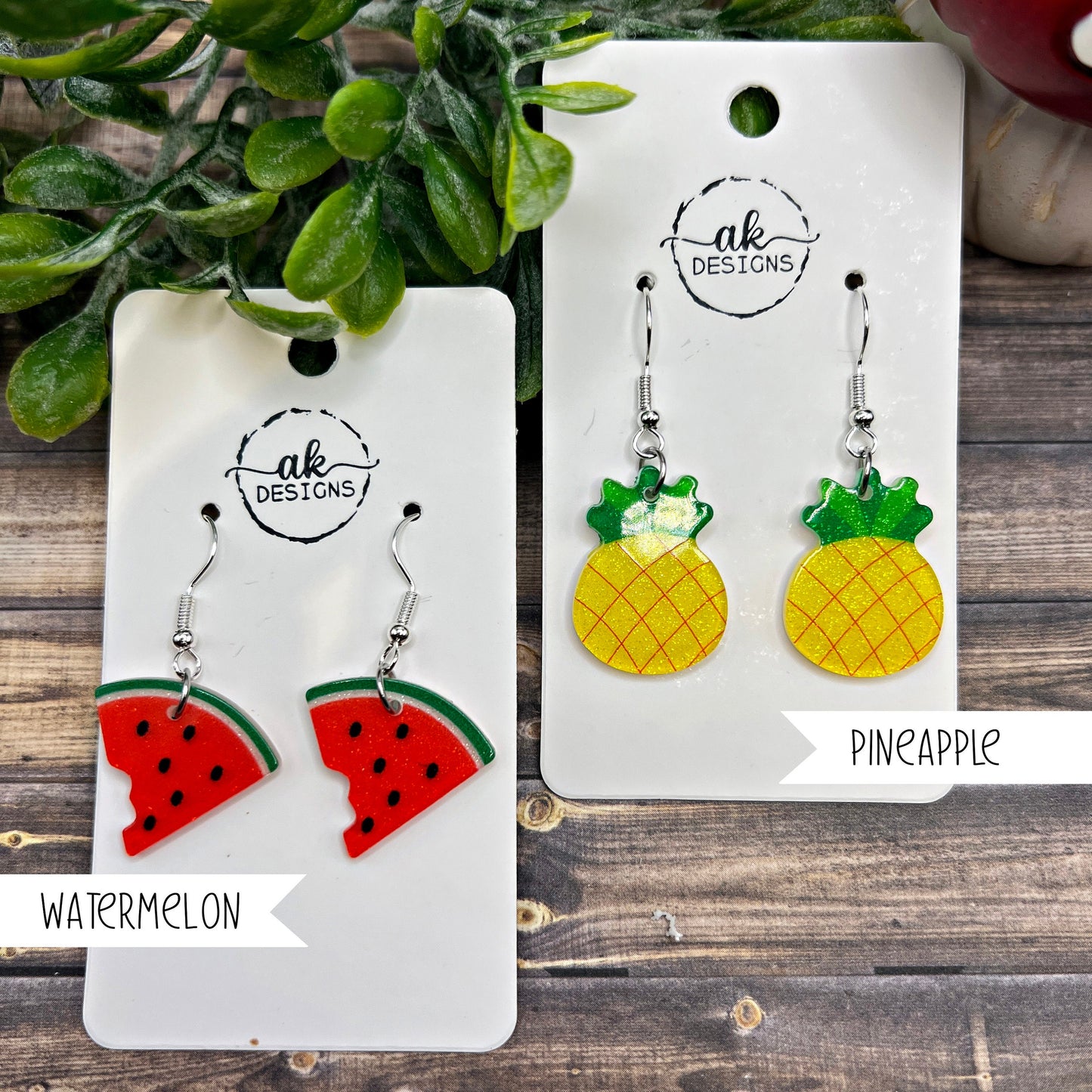 Fruity Summer Bright Fruit Foodie Earrings